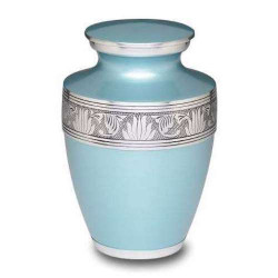Teal Alloy Urn Teal Alloy Urn